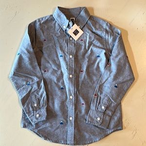 Janie and Jack ski themed shirt